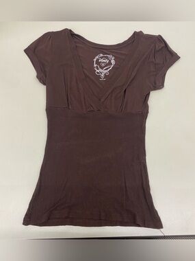 BROWN WOMENS VANITY SHIRT